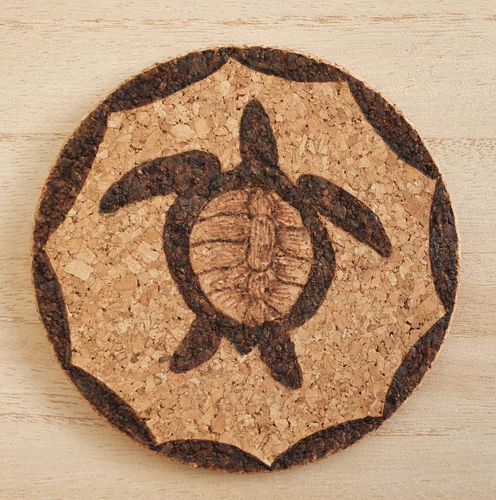 Set of 4 cork coasters Etsy