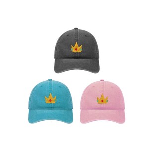 Peach Peachy Vintage Baseball Cap – Embroidered Cotton Adjustable Distressed Dad Hat, Unisex Streetwear - View #8