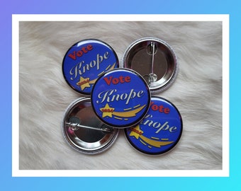 Vote Knope Pins Handmade Jewelry Colorful Accessories