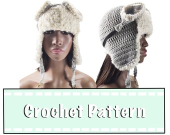 CROCHET PATTERN | Aviator Hat| Aviator Hat And Goggles