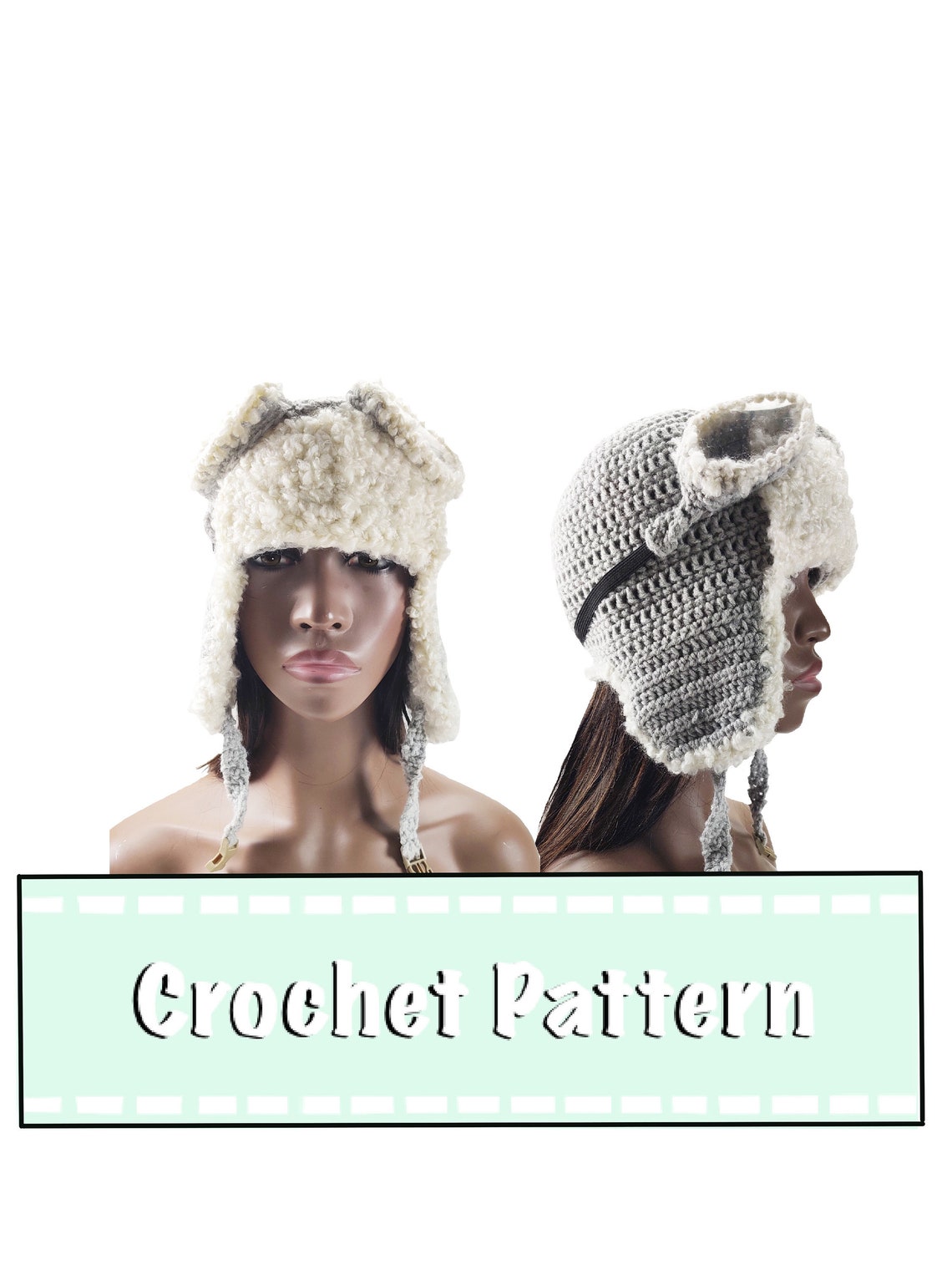 CROCHET PATTERN Aviator Hat Aviator Hat and Goggles Etsy