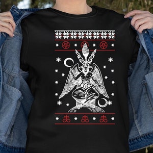 Baphomet ugly sweater sales