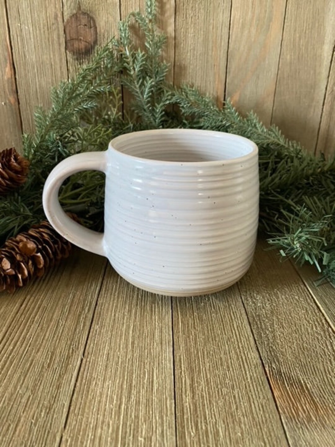 Better Homes and Gardens ABOTT Ribbed Speckled Stoneware Mug - Etsy