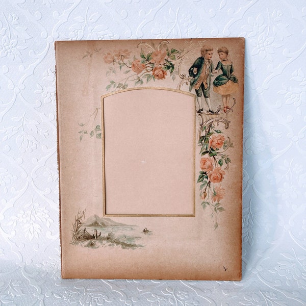 Victorian photo mount salvaged from antique photo album choice 4 available