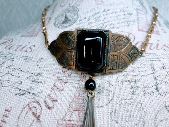 Vintage Pididdly links Art Nouveau style necklace… - image 6