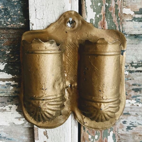 Tin Match Holder Etsy