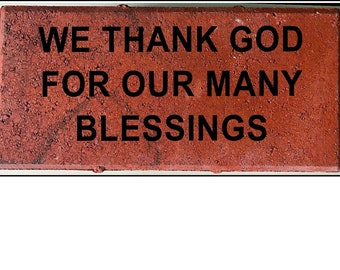 Etched Red Brick Fundraiser, Personalized Engraved Brick (8x4)