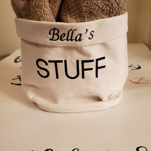 Cubo de almacenamiento personalizado para cualquier habitación de la casa.  Baño, Dormitorio, Oficina, Lavandería organizar todo.