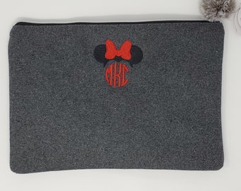 Minnie or Mickey Pouch Bag