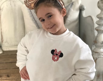 Sudaderas con monograma de Minnie y Mickey Mouse para toda la familia