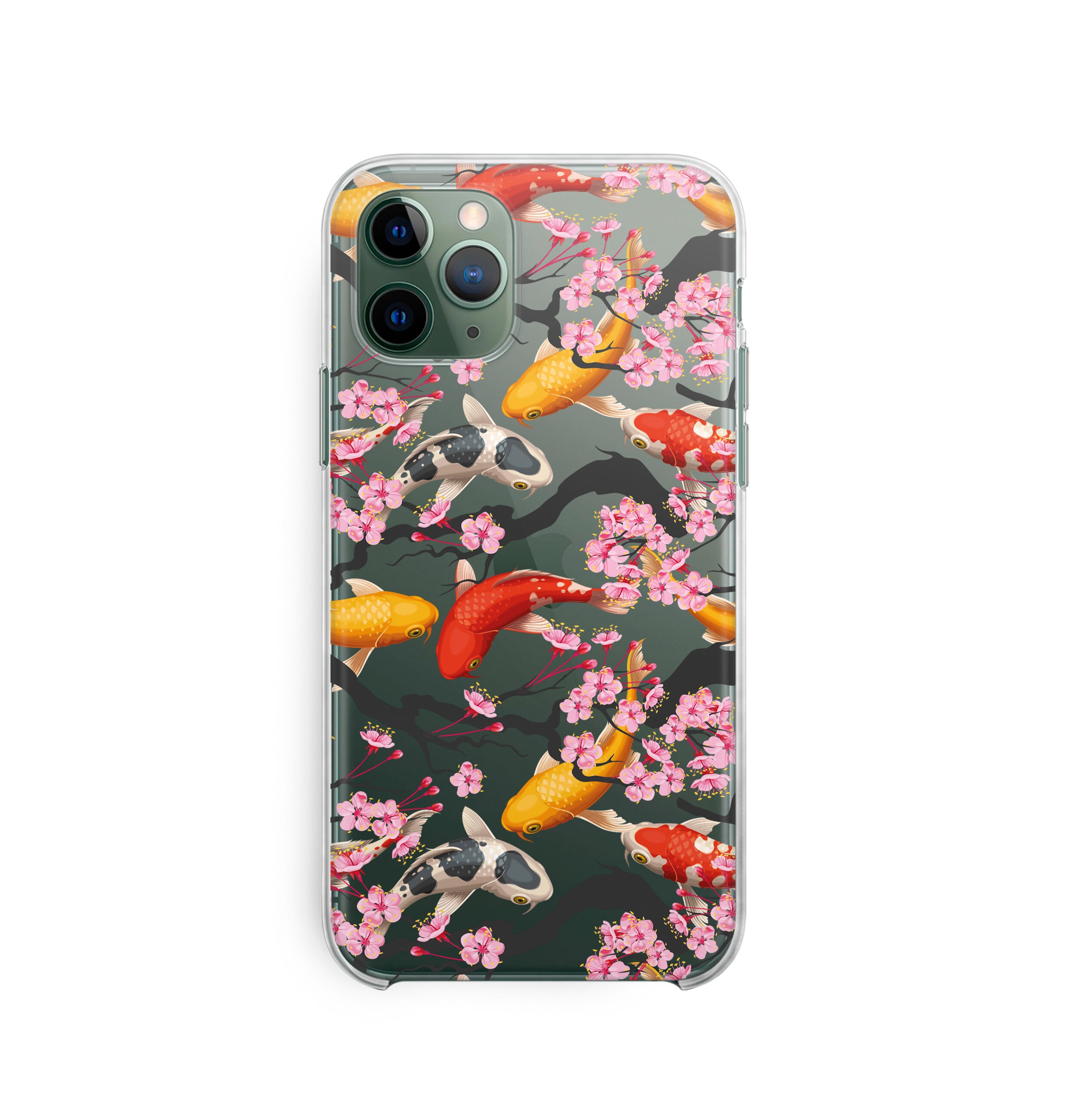 Pink Flower Clear iPhone 12 Pro Max Case For iPhone 12 Pro Etsy