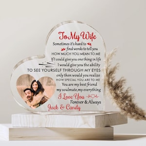 Placa de acrílico personalizada, regalo personalizado para su cumpleaños, aniversario, Navidad