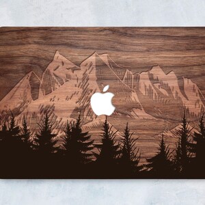 Pine Trees 16 Inch Macbook Pro Case Mountains Macbook Air 13 Inch Case A1932 13-Inch Wood Macbook Pro Case Macbook Pro 15 Inch Case LD0137
