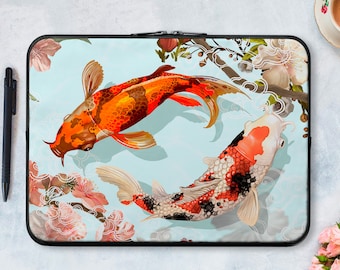 Colorful Fish Japan Laptop Sleeve Trendy 3D Print Laptop Computer Briefcase Scratch Resistant Neoprene Laptop Bag for Wife Husband White 15inch Colorful Fish Japan Laptop Sleeve Trendy 3D Print Laptop Computer Briefcase Scratch Resistant Neoprene Laptop Bag for Wife Husband White 15inch