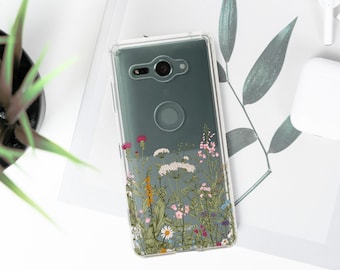 Wildflowers Sony Xperia Hülle Xperia Z5 Compact Kräuter Xperia XZ1 Compact Hülle Nokia 7.2 5.1 Plus Shell Case Nokia 3.2 Schutzhülle LD0144