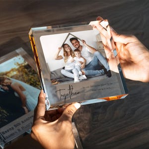 Placa de acrílico personalizada com foto, impressão personalizada com sua imagem, presente exclusivo para decoração de casa