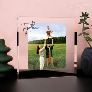 Personalized Acrylic Photo Plaque: Custom Home Decor Gift
