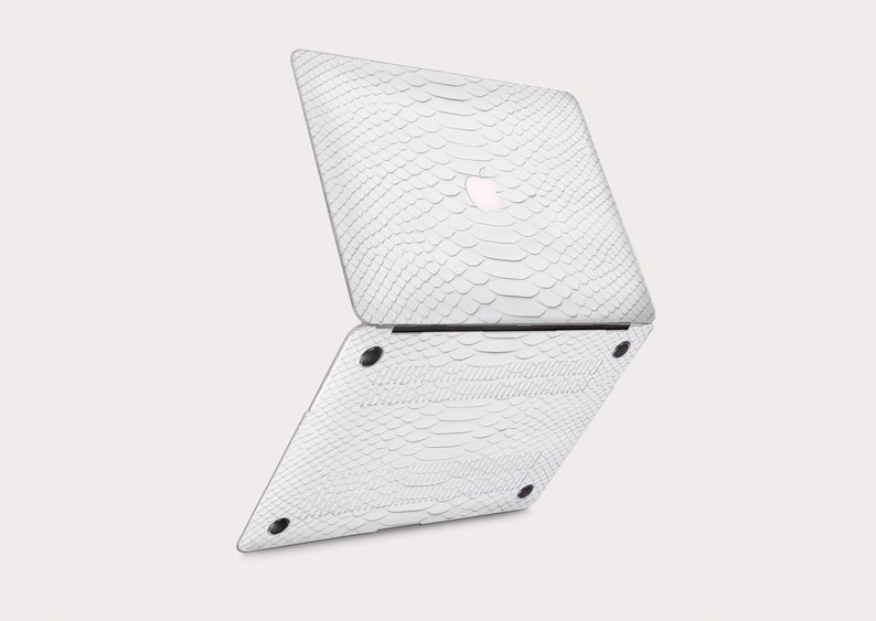 White Leather Macbook Pro 16 Inch Case Macbook Air Case 13 Etsy