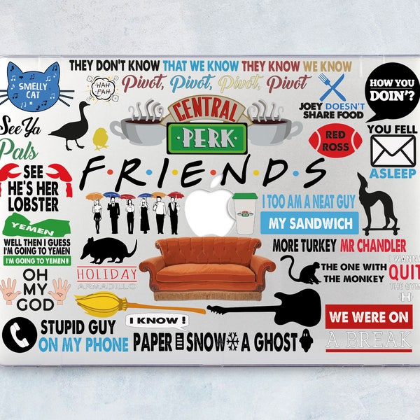 Friends Macbook 16 Case Macbook Air 13 Cover Central Perk Mac Pro 13 Case Macbook Pro 15 Case Smelly Cat Macbook 12 Case Mac Air 11  LD0234