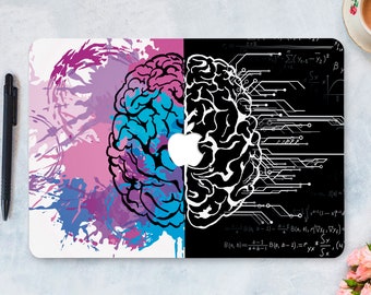 Painting MacBook Skin Left Right Brain MacBook Decal MacBook - Etsy