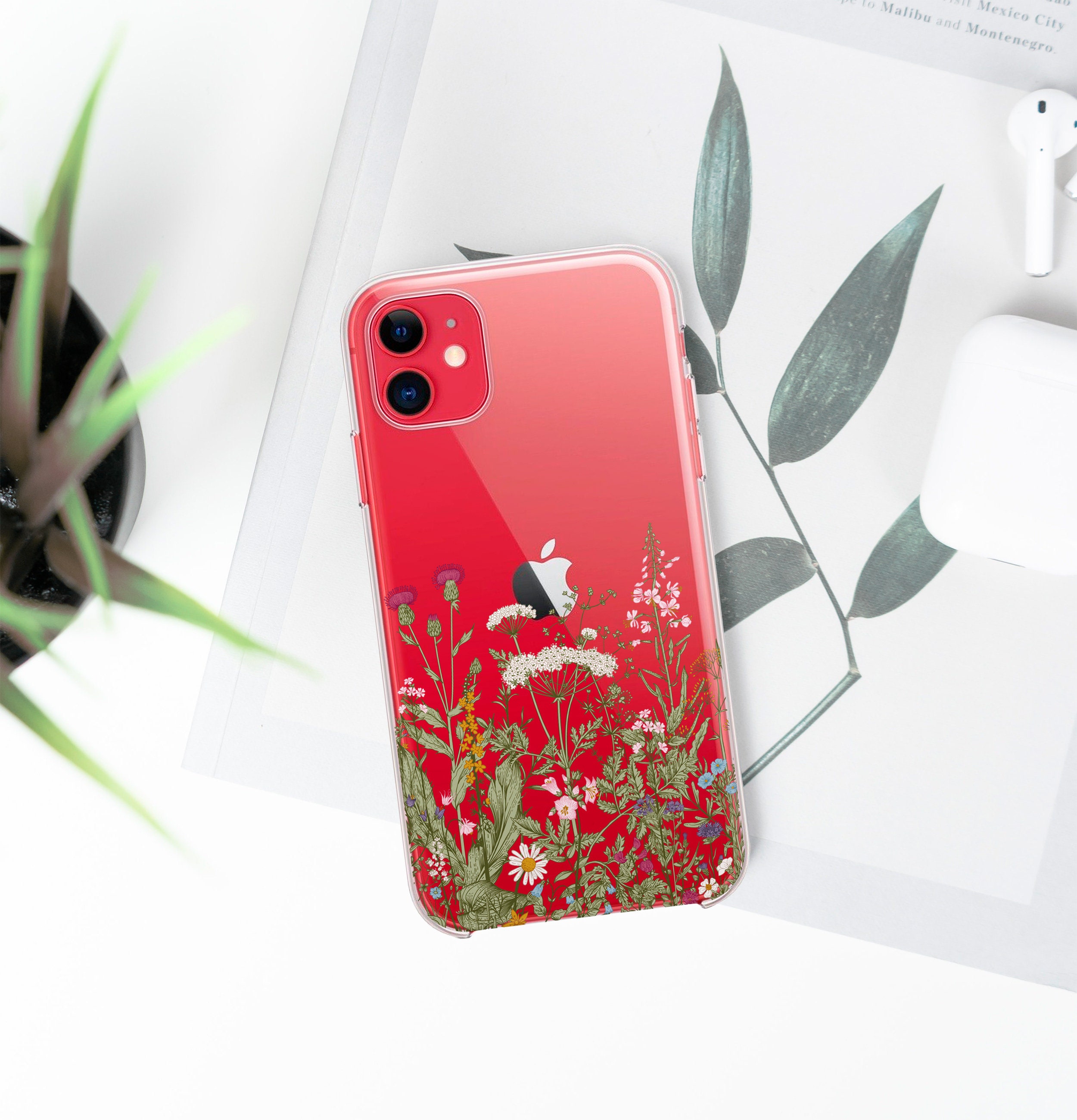 Wildflowers iPhone 11 Case Screen Protector Cases Plants Etsy