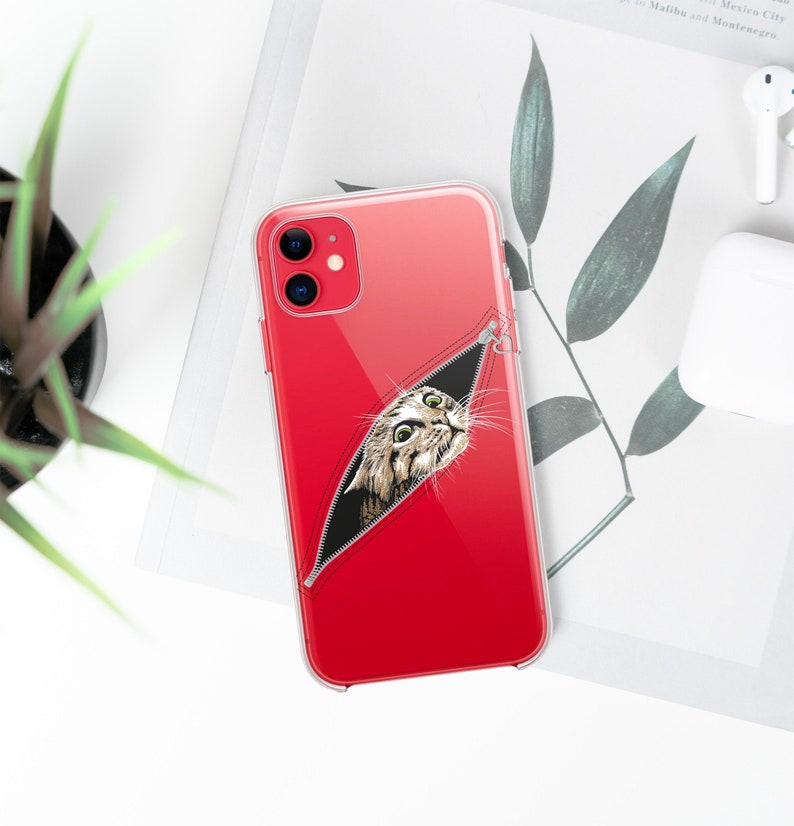 Cat iPhone 11 Phone Case Funny iPhone 11 Pro Max Case Cute Etsy