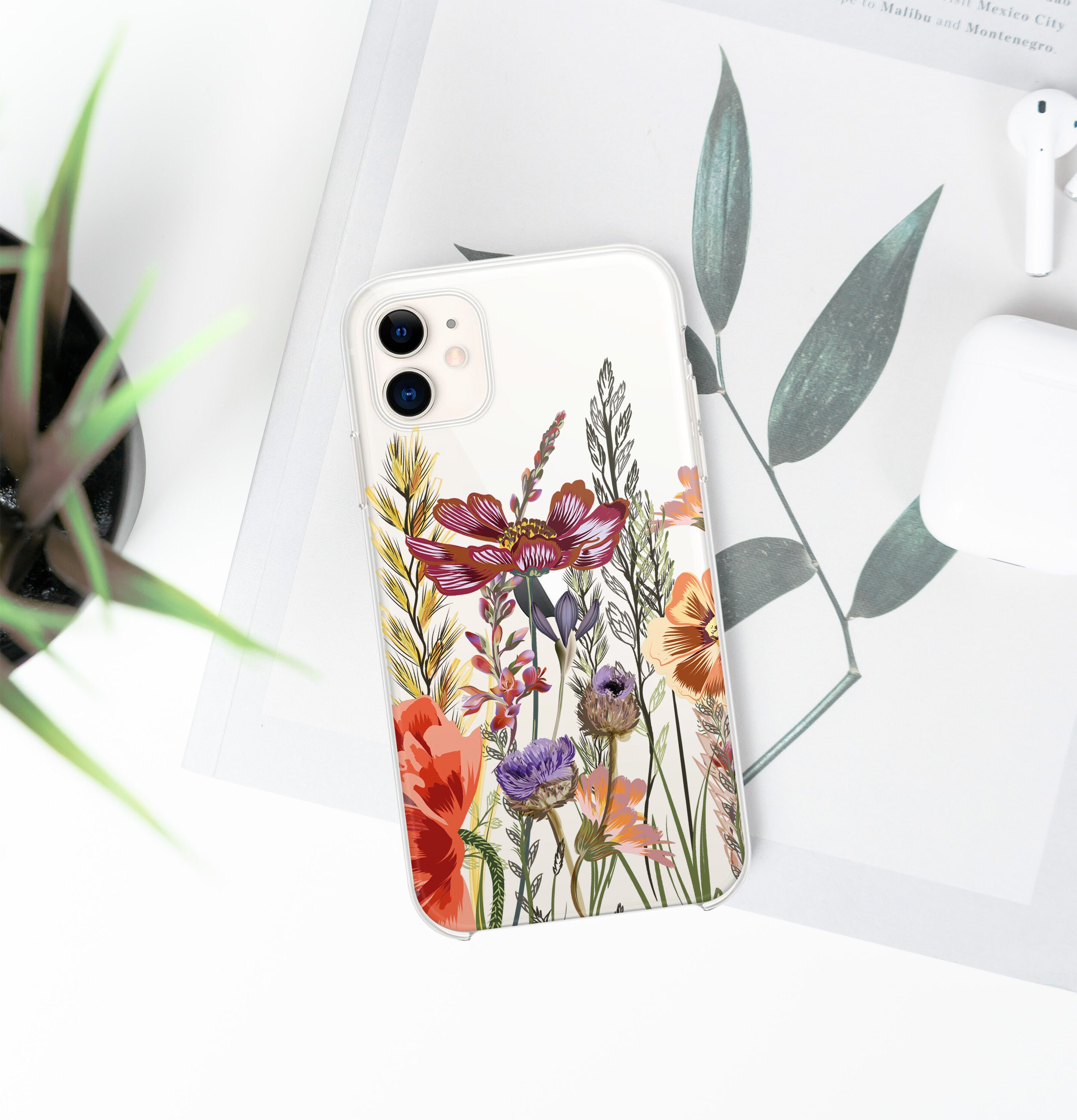 Wildflowers iPhone 11 Case Screen Protector Cases Nature Etsy