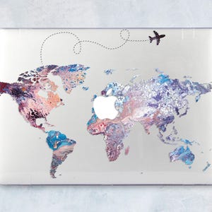 Oil Paints New Macbook Pro 16 Inch Case World Map Macbook Air Case 13 Inches Travel Macbook Pro Case 13 Macbook Pro 15 Touch Bar LD0117