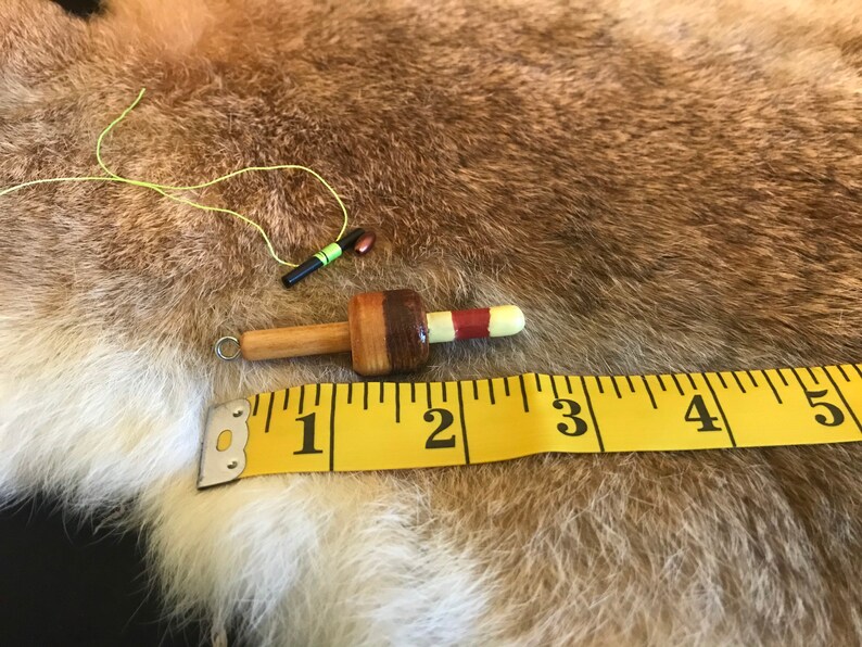 Handmade Nordic Leatherworks and Crafts. One of a Kind Tackle Glow in the Dark Traditional Fishing Float Wooden Bobber