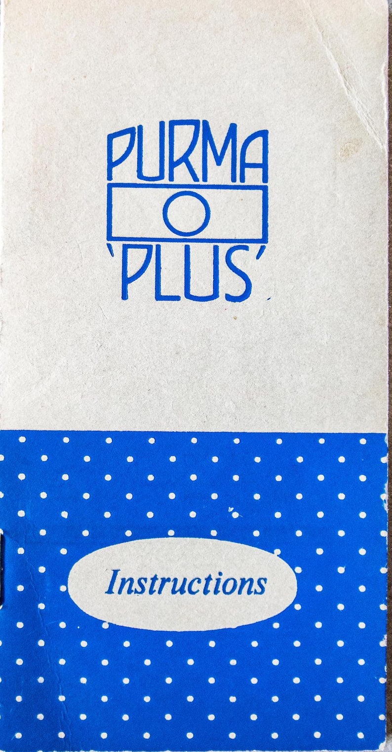 Purma Plus Camera Manual Download. Instructions in PDF for Instant Digital Download. image 1