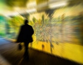 Going to Work - Man and Street Art. Abstract Version. Digital Download Photograph in Four Sizes. Print at Home. Instant Digital Download