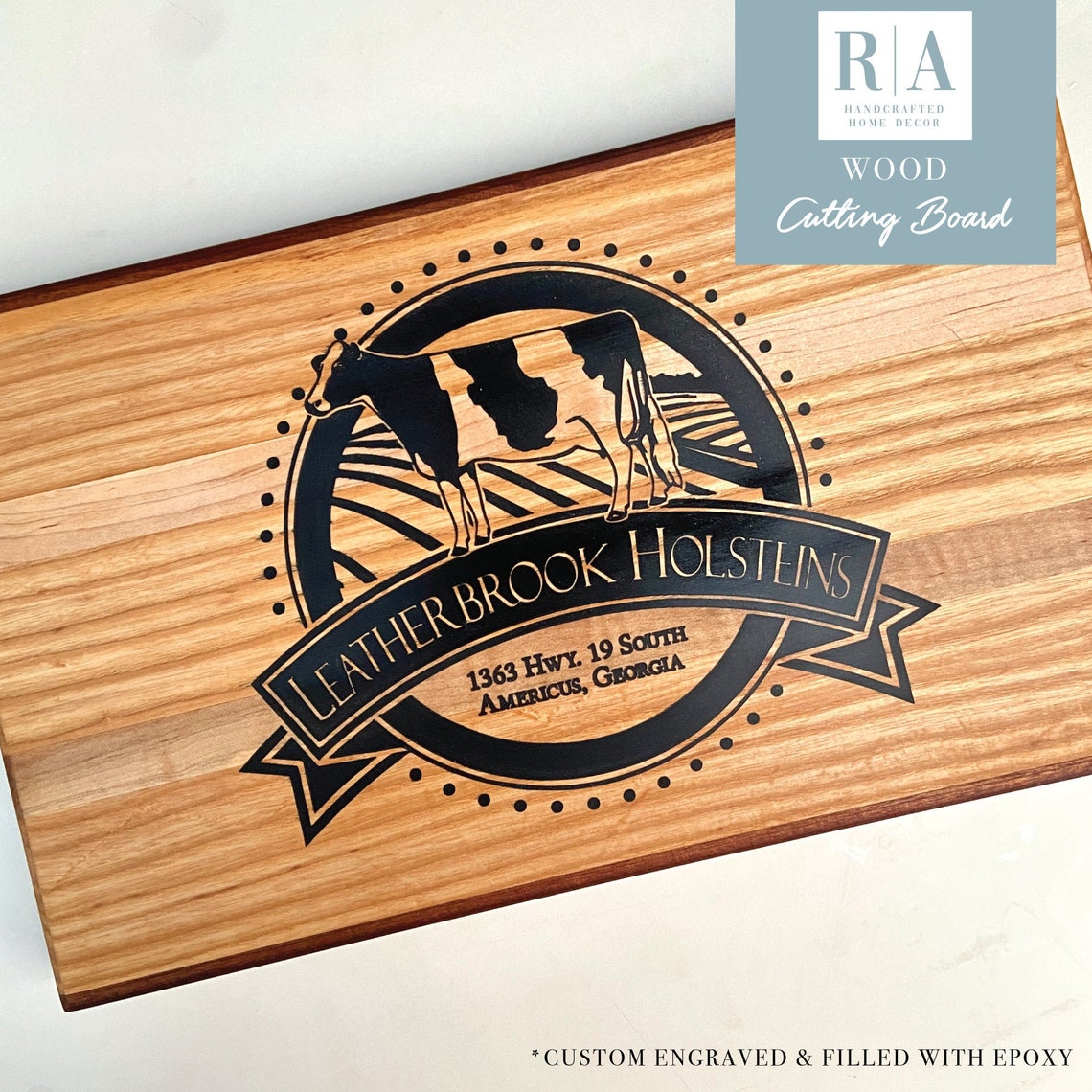 Custom Logo Cutting Boards for Clients or Employee gifts // Etsy