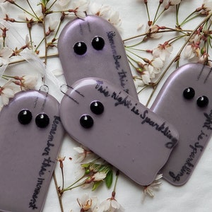 Speak Now Ghostie - Ghost of Eras Past - Fused Glass Ornament/Sun-catcher Inspired by Iconic Swiftie Looks