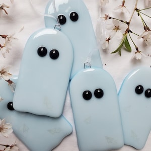 Paper Airplanes Ghostie - Ghost of Eras Past - Fused Glass Ornament/Sun-catcher Inspired by Iconic Swiftie Looks
