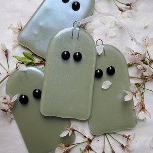 Teardrops Ghostie - Ghost of Eras Past - Fused Glass Ornament/Sun-catcher Inspired by Iconic Swiftie Looks