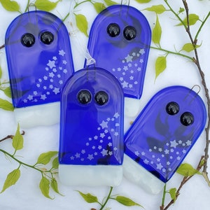 Midnight Stars Ghostie - Ghost of Eras Past - Fused Glass Ornament/Sun-catcher Inspired by Iconic Swiftie Looks