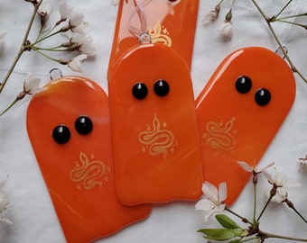 Birdcage Ghostie - Ghost of Eras Past - Fused Glass Ornament/Sun-catcher Inspired by Iconic Swiftie Looks