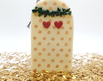 Antihero Ghostie - Ghost of Eras Past - Fused Glass Ornament/Sun-catcher Inspired by Iconic Swiftie Looks