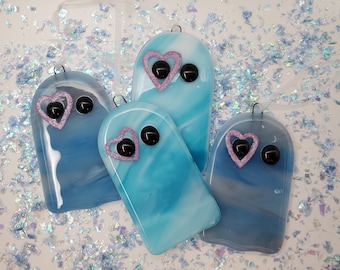 Lover Ghostie - Ghost of Eras Past - Fused Glass Ornament/Sun-catcher Inspired by Iconic Swiftie Looks