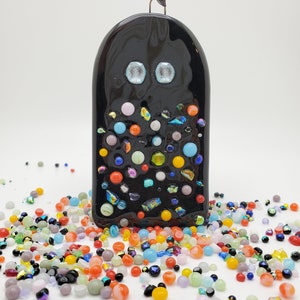 Bejeweled Ghostie - Ghost of Eras Past - Fused Glass Ornament/Sun-catcher Inspired by Iconic Swiftie Looks