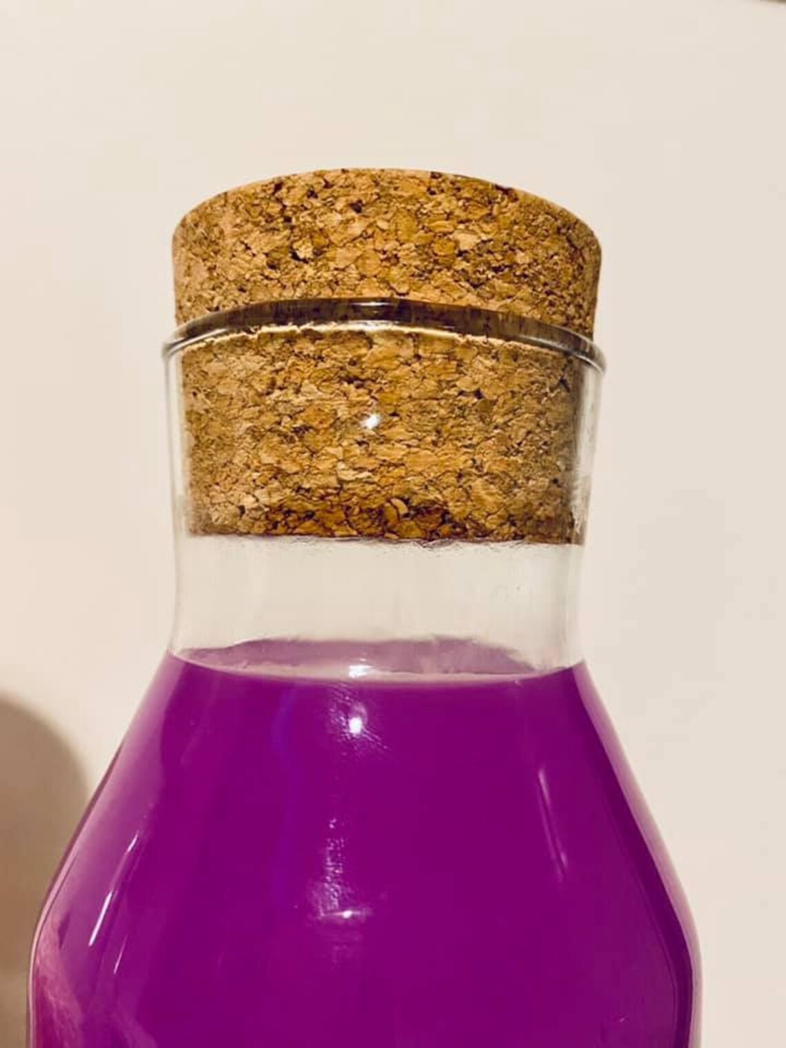 Laundry Bottles Personalised Glass Storage Bottle Cork Etsy