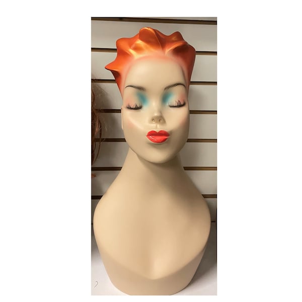 Female Mannequin Display Fiberglass Head - Personalized Mannequin Head Option Monogram