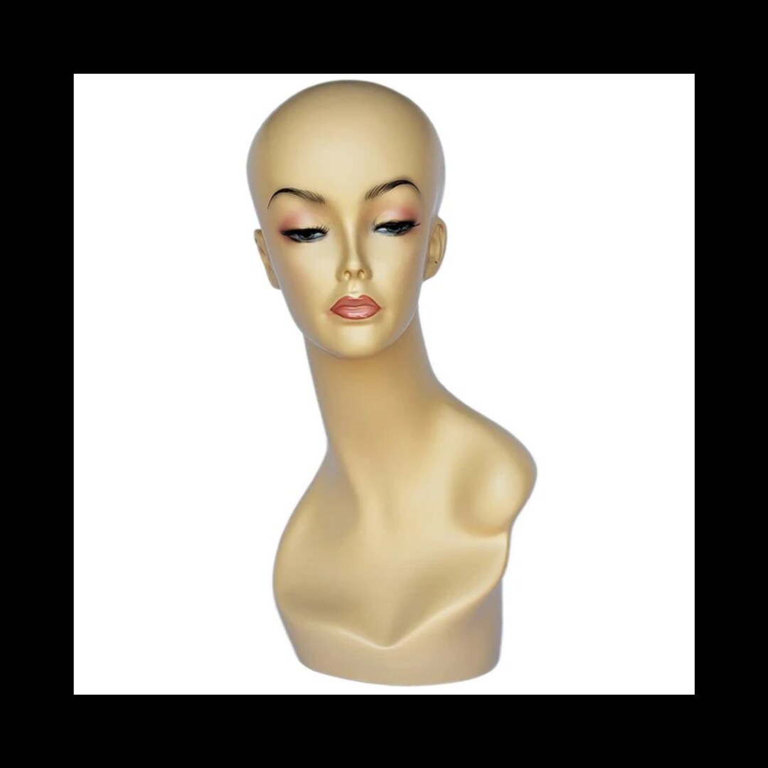 Female Mannequin Display Head Personalized Mannequin Head Etsy