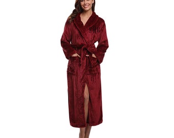 Monogram Plush Robe: Personalized Women's Loungewear