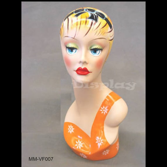 15% off Vintage Flapper Display Mannequin Heads - Etsy