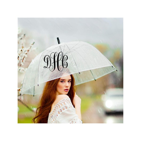 Perfect Gift -- Monogram Umbrella - Personalized Umbrella for Adult