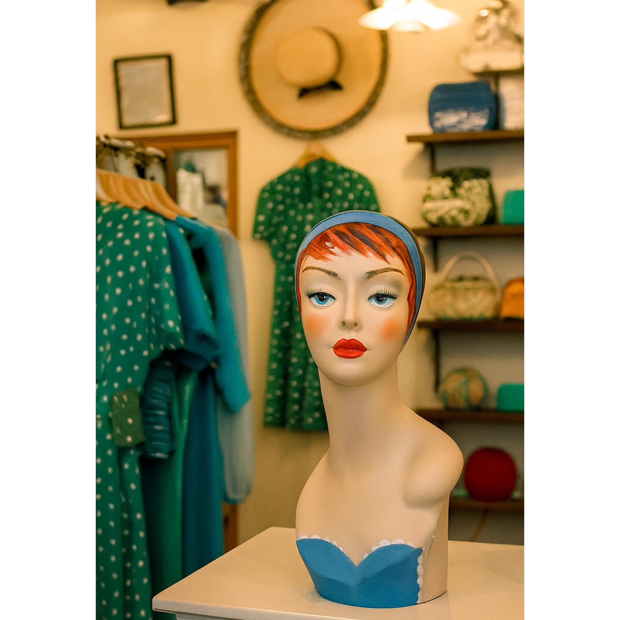 店舗用品 Old Head Mannequin. 15% off Vintage Flapper Display Mannequin Heads - Etsy