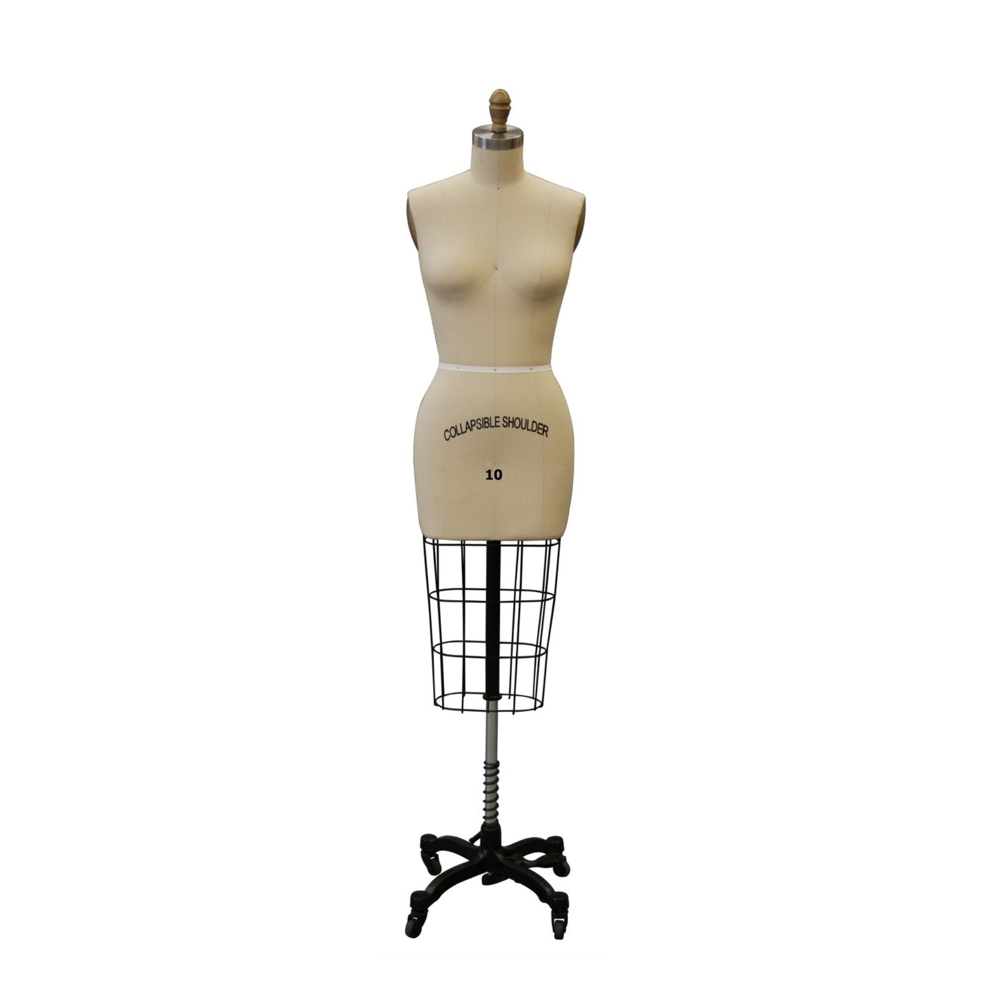 linen dress form Female Full Body Sewing Dress Form: Size 2