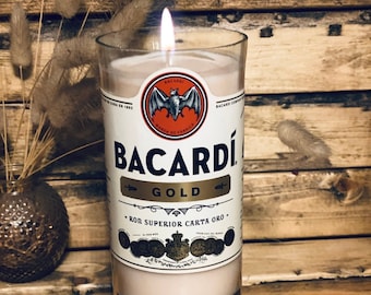 Bacardi Gold Rum Liquor candle bartender gift Home bar decor Rum Lovers Gift Hostess Gift Bar Owner Gift proposal box item