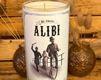 Alibi Gin Candle Bartender Gift Home Bar decor Man Cave Bachelorette Gift Groomsman Gift Gin lovers gift Be My Best Man Gin